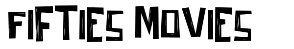 Fifties Movies font preview